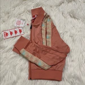 Kappa sweater WOMEN PINK CORAL BEIGE LT-GREEN